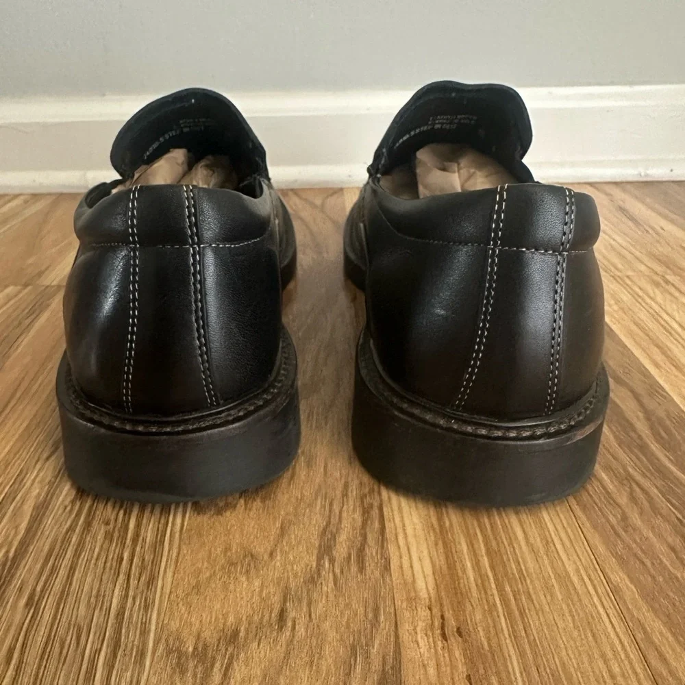 Men's Black Leather Loafers size 12 M Made in Italy